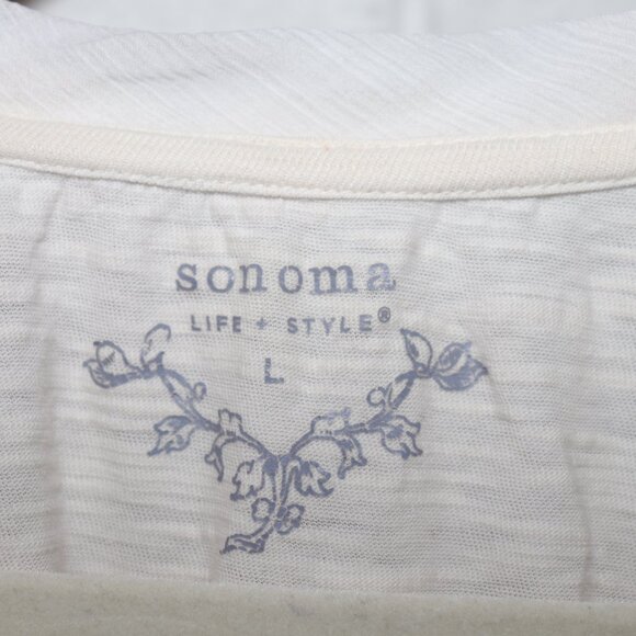 🌸 Sonoma Floral Embellished Top – Size Large, Soft & Romantic - Picture 4 of 6